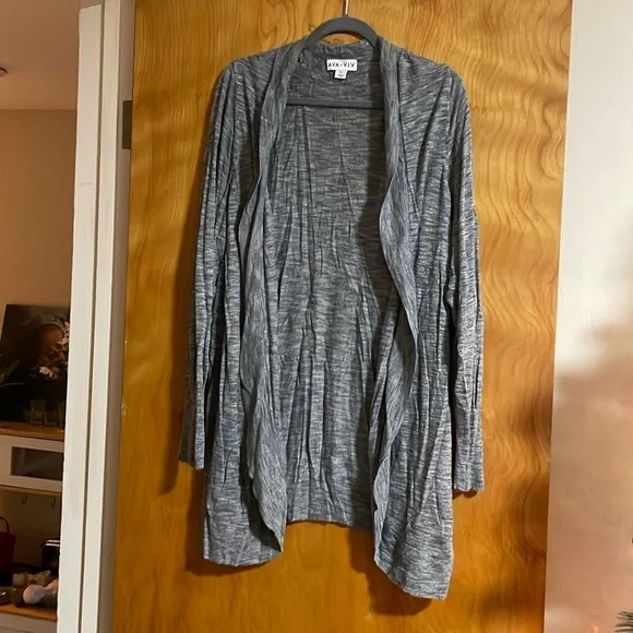 Ava & Viv Open Front Cardigan 3X - Picture 2 of 5